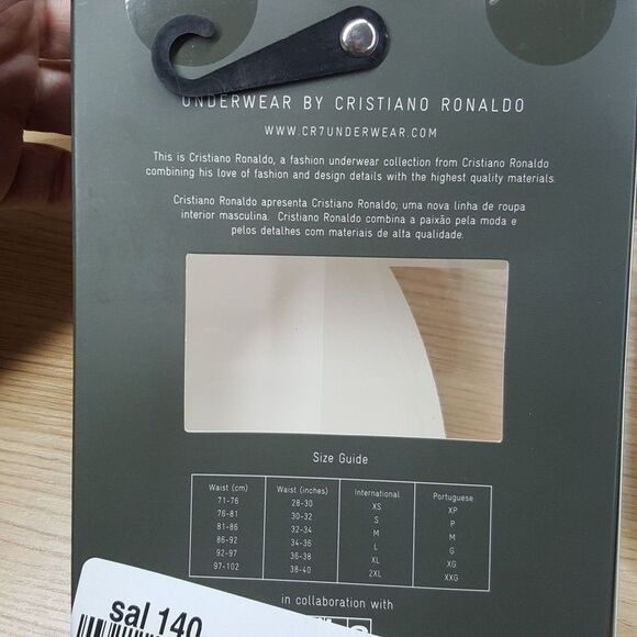 CRISTIANO RONALDO CR7 Boxer Briefs Mens XL Blue Brown Microfiber Mesh Logo - Picture 5 of 6